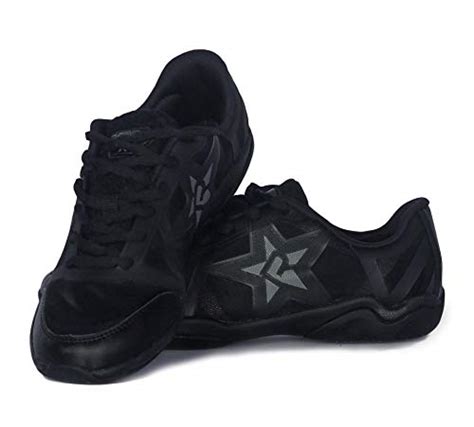 high top black cheer shoes.